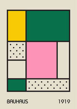 Obraz na płótnie Minimal vintage 20s geometric design posters,