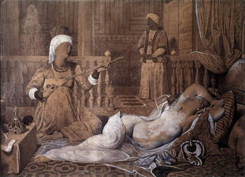 Obraz na płótnie Odalisque à l'esclave