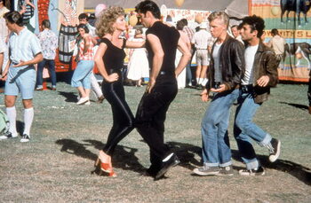 Obraz na płótnie Olivia Newton-John And John Travolta