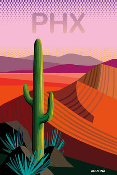Obraz na płótnie Phoenix Arizona Travel Poster