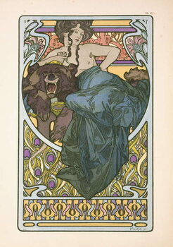 Obraz na płótnie Plate 47 from the book 'Documents Decoratifs'