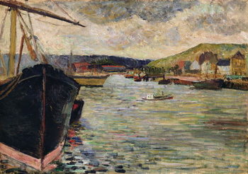 Obraz na płótnie Port at Rouen