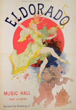 Obraz na płótnie Poster for El Dorado by Jules Cheret