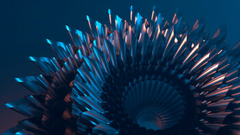 Obraz na płótnie Radial Metal Structure,  c.2015-2025