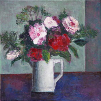 Obraz na płótnie Red and White Roses,