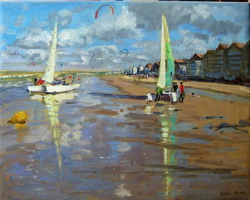 Obraz na płótnie Reflection, Bray Dunes, France