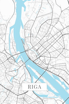 Obraz na płótnie Riga white