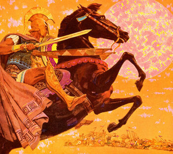 Obraz na płótnie Roman Soldier on Horseback
