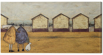 Obraz na płótnie Sam Toft - Looking Through The Gap In The Beach Huts