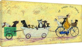 Sam Toft - The doggie taxi service Obraz na płótnie