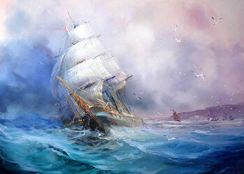 Obraz na płótnie Seascape Sea breeze