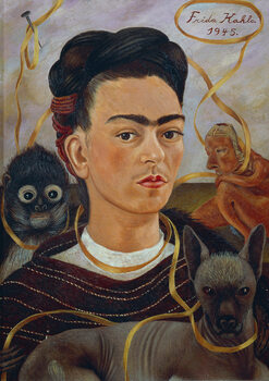 Obraz na płótnie Self-Portrait with Changuito, 1945