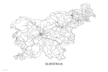 Obraz na płótnie Slovenija black & white