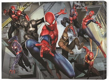 Obraz na płótnie Spider-Man - Evolution Skyline