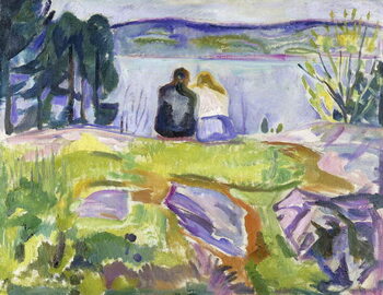 Obraz na płótnie Springtime (Lovers by the shore)