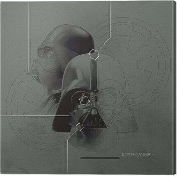 Obraz na płótnie Star Wars - Darth Vader Diagram