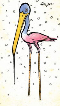 Obraz na płótnie Stork with Calibrated Shanks, 1970s