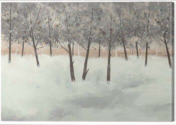 Obraz na płótnie Stuart Roy - Silver Trees on White