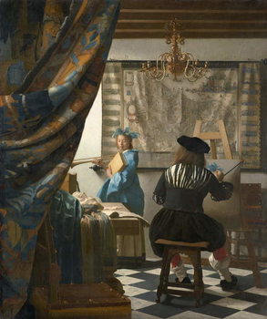 Obraz na płótnie The Artist's Studio, c.1665-66