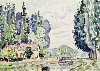 Obraz na płótnie The Blue Poplars, 1903