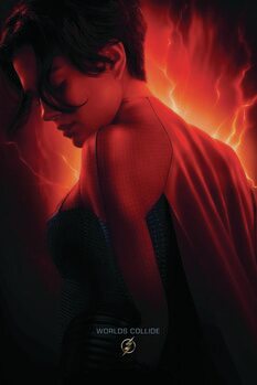 Obraz na płótnie The Flash - Supergirl Worlds Collide