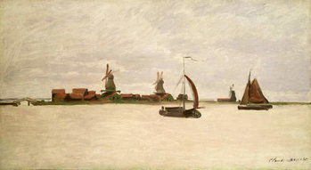 Obraz na płótnie The Outer Harbour at Zaandam, 1871