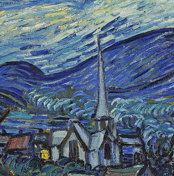 Obraz na płótnie The Starry Night, June 1889 (oil on canvas)