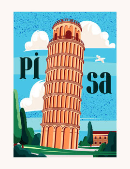 Obraz na płótnie Travel Destination Vector Poster