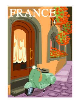 Obraz na płótnie Travel Destination Vector Poster