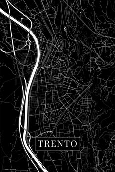 Obraz na płótnie Trento black