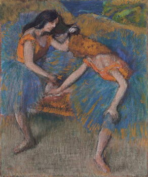 Obraz na płótnie Two Dancers with Yellow Corsages, c.1902