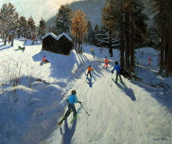 Obraz na płótnie Two mountain huts, Pleney, Morzine