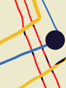 Obraz na płótnie Vertical poster Balanced 3d line forms