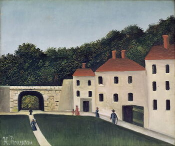 Obraz na płótnie Walkers in a Park, 1908