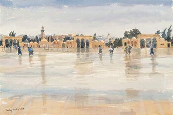 Obraz na płótnie Wind and Rain on the Temple Mount, Jerusalem, 2019
