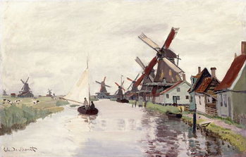 Obraz na płótnie Windmill in Holland, 1871