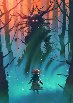 Obraz na płótnie witch of the black woods