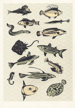 Obraz na płótnie Yellow Japanese Fish, 2016