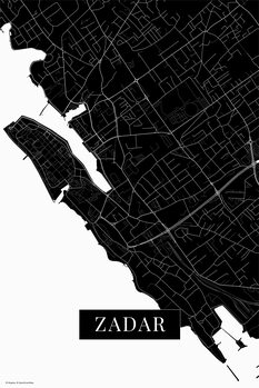 Obraz na płótnie Zadar black