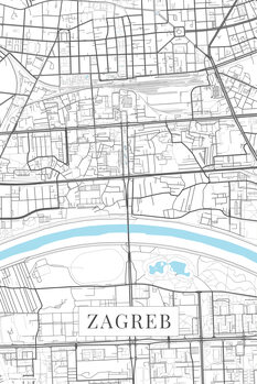 Obraz na płótnie Zagreb white