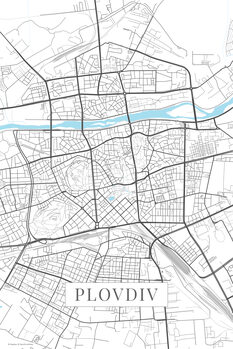 Obraz na plátně Plovdiv white