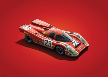 Εκτύπωση έργου τέχνης Porsche 917 - Salzburg - 24 Hours of Le Mans - 1970