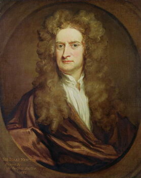 Obraz na plátně Portrait of Isaac Newton, 1702