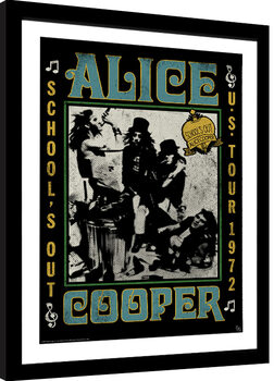 Inramad poster Alice Cooper - School!s out Tour