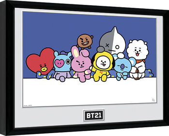 Inramad poster BT21 - Groupe