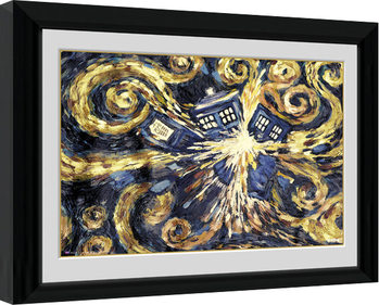 Inramad poster Doctor Who - Exploding Tardis