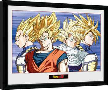 Inramad poster Dragon Ball Z - Group