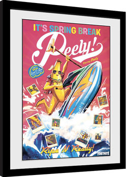 Inramad poster Fortnite - Spring Break Peely
