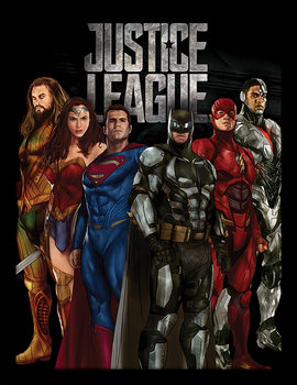  Justice League - Stand Tall Inramad poster