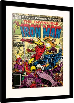 Inramad poster Marvel - Iron Man